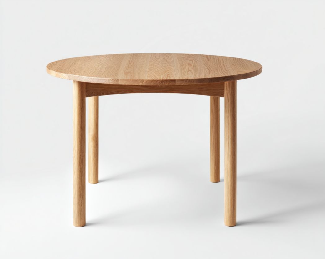 Esstisch aus Eichenholz für den Innenbereich-80 x 80 x 75