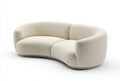 Sofa mit geschwungener Form für Wohnräume aus Textil-180 x 90 x 70