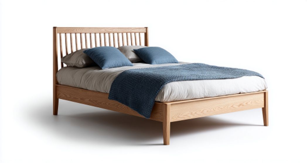 Bettgestell aus Massivholz für Schlafzimmer geeignet 200 x 150 x 45