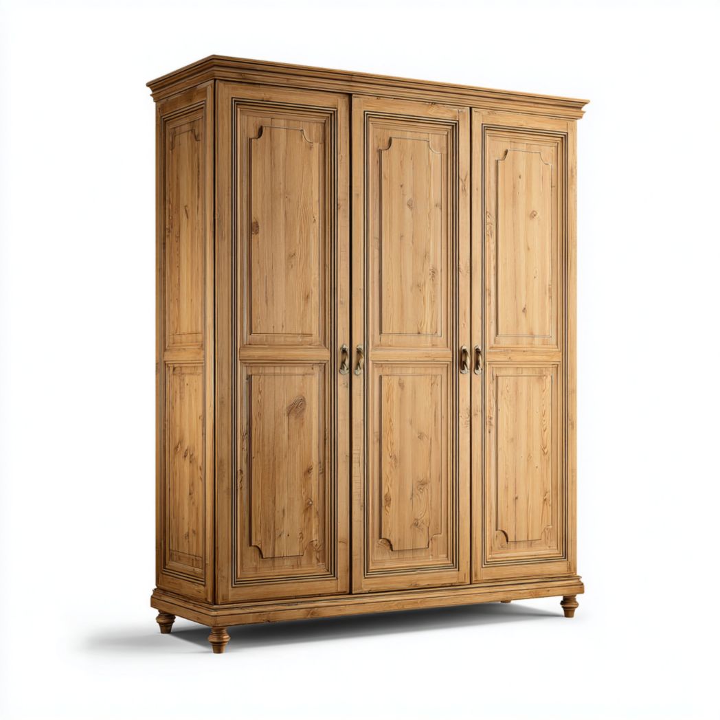 Kleiderschrank aus Kiefernholz für Schlafzimmer-200 x 100 x 50