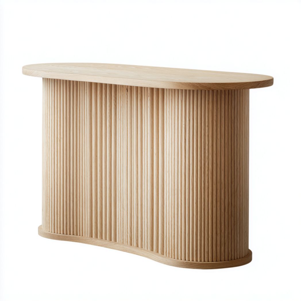 Konsolentisch aus massivem Holz für Wohnzimmer und Flur-120 x 50 x 75